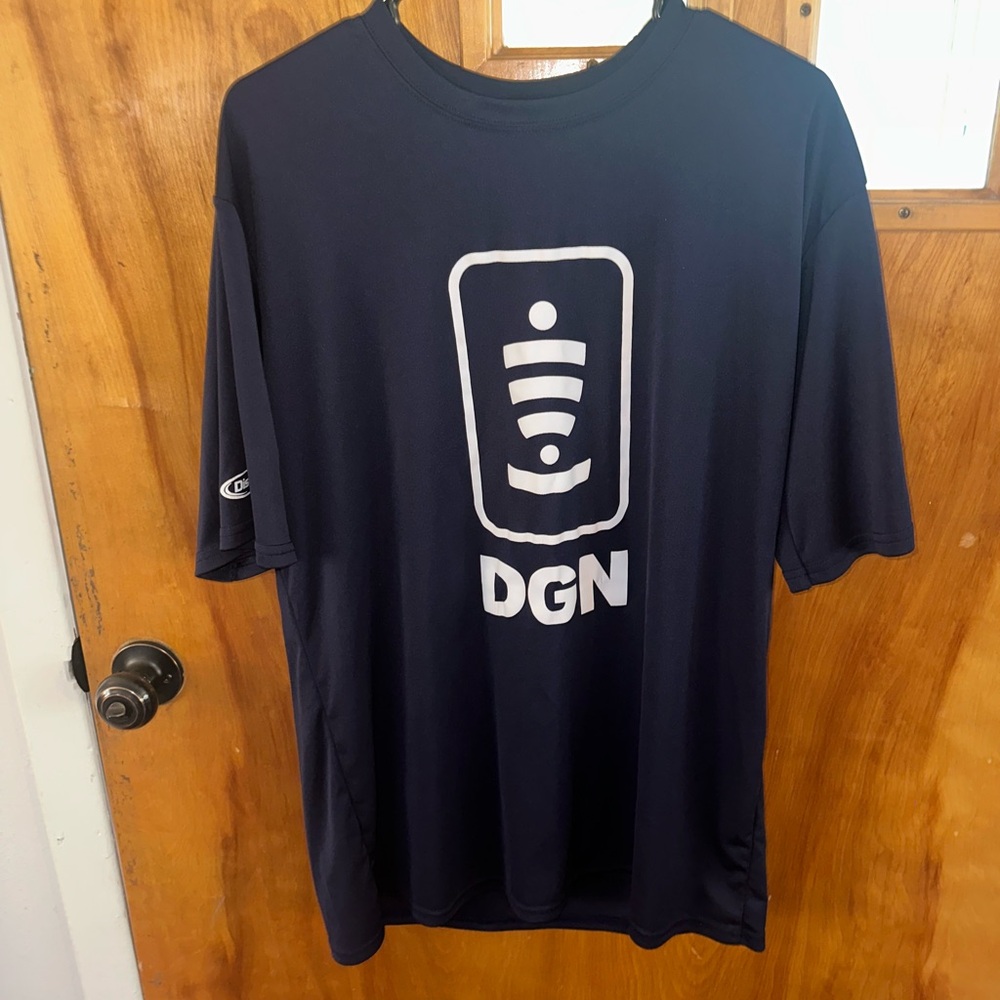 Port & Company Discstore DGN xl blue performance tshirt